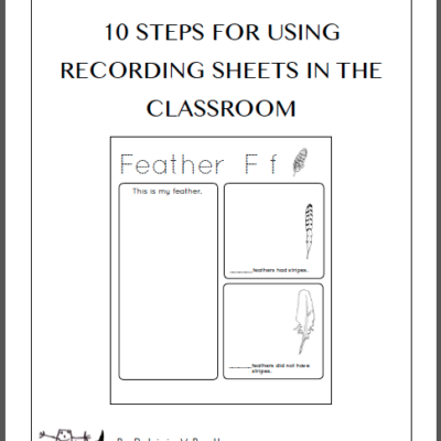 Free Printable – 10 Steps to using recording sheets in the classroom