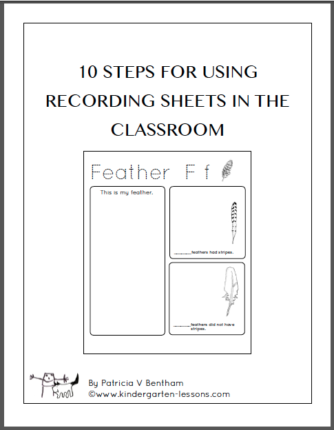 10 Steps to using recording sheets in the classroom